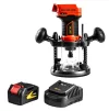 Фрезер акумуляторний GTM R18/55BL KIT, 8000-26000об/хв, цанга 6/8мм + акум. 4Аг, зарядний пристрій - 1