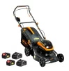 Газонокосилка аккумуляторная GTM BLM48-SP, 2*18В, ширина скашивания 48см, самоходная - 1