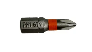 Біти GTM PH1 25 мм зі сталі S2 (набір 20 шт)