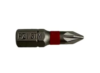 Биты GTM PZ1, 25 мм, из стали S2, 2 шт