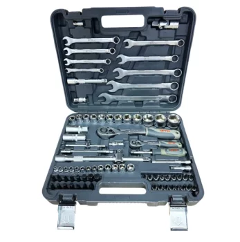 Набор инструментов 82 ед. GTM GTS-082 1/4"-1/2" (GTS-082), 6-32мм, пластик. кейс