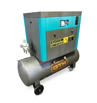 Компрессор винтовой GTM DLG5.5V, 200 л, 680л/мин, 5,5кВт, 8бар, 380В, инвертор, кожух