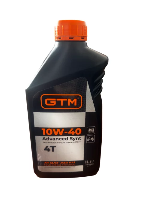 Смазка GTM Advanced Synt 10W-40 для 4-х тактных двигателей