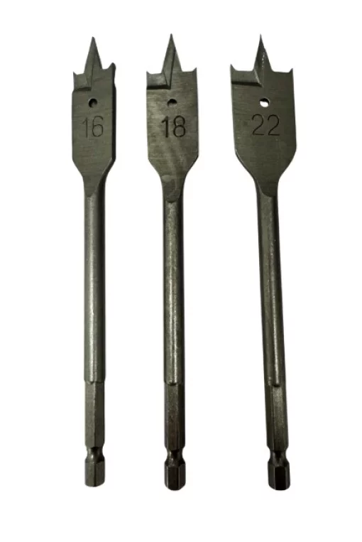 Набор перьевых свёрл GTM FDK-3, 3 шт (16, 18, 22 мм)