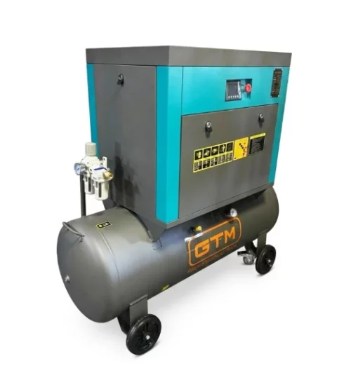 Компресор гвинтовий GTM DLG5.5V, 200 л, 680л/хв 5,5кВт 8бар, 380В, інвертор, кожухх