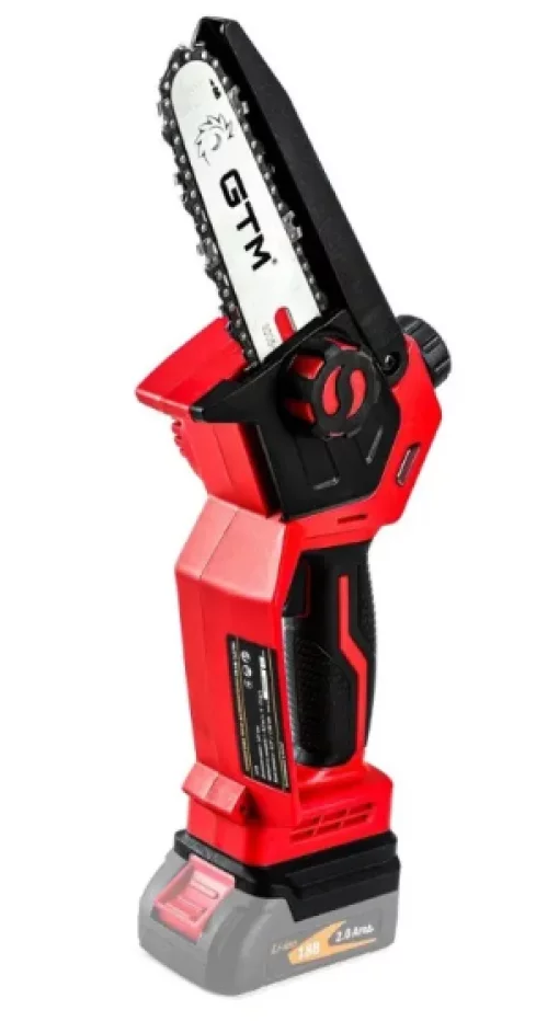 Аккумуляторная цепная пила GTM CS18/127BL, 18В, шина 5"/12,7см, кейс, КАРКАС (без АКБ и ЗУ)