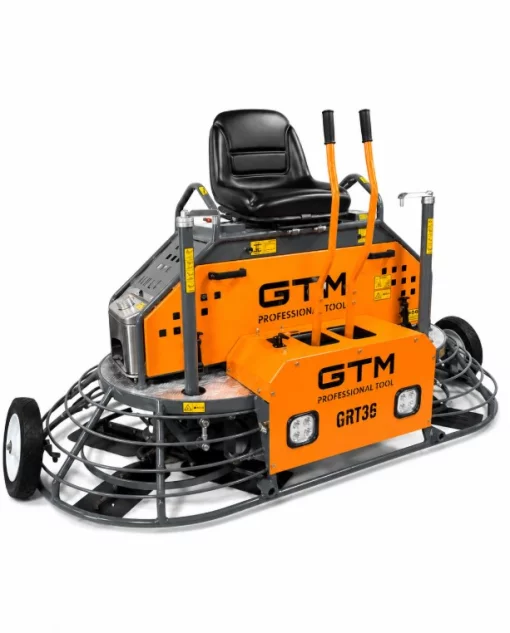 Затирочная машина бензиновая двухроторная GTM GRT36, дв. Honda GX690 23 л.с., лопасти в комплекте, ширина обработки 1960 мм