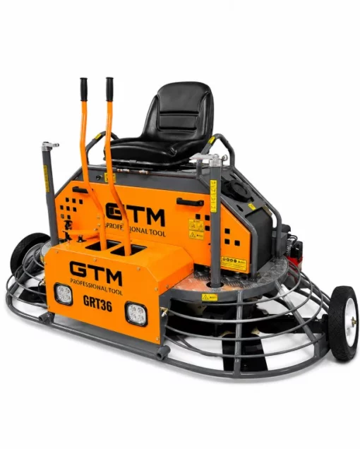 Затирочная машина бензиновая двухроторная GTM GRT36, дв. Honda GX690 23 л.с., лопасти в комплекте, ширина обработки 1960 мм