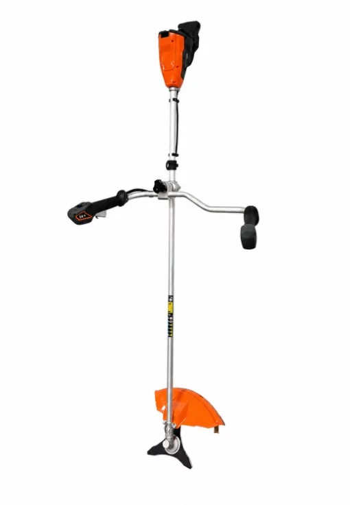 Коса аккумуляторная GTM BC56/1200BL KIT, 56В, ширина кошения 25/42см, чем + косильная головка, акум. 4А*ч + ЗП, U-образная ручка