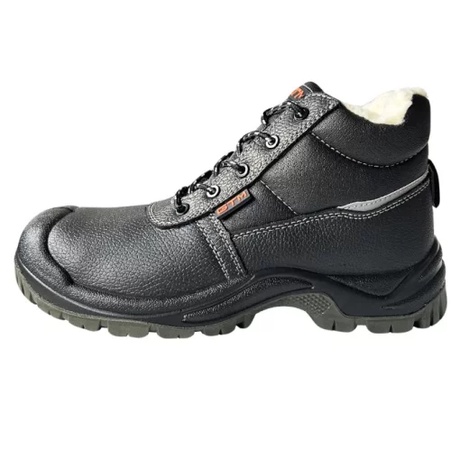 Зимові робочі черевики GTM SM-071W Comfort S3 SRC, р.45, утеплені, з композ.носком на шнурках