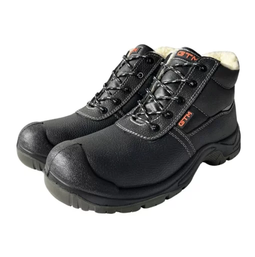 Зимові робочі черевики GTM SM-071W Comfort S3 SRC, р.45, утеплені, з композ.носком на шнурках